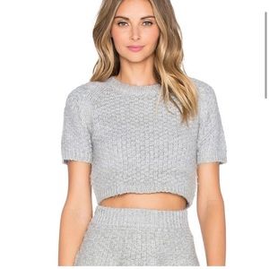 Lovers +friends small sweater crop top